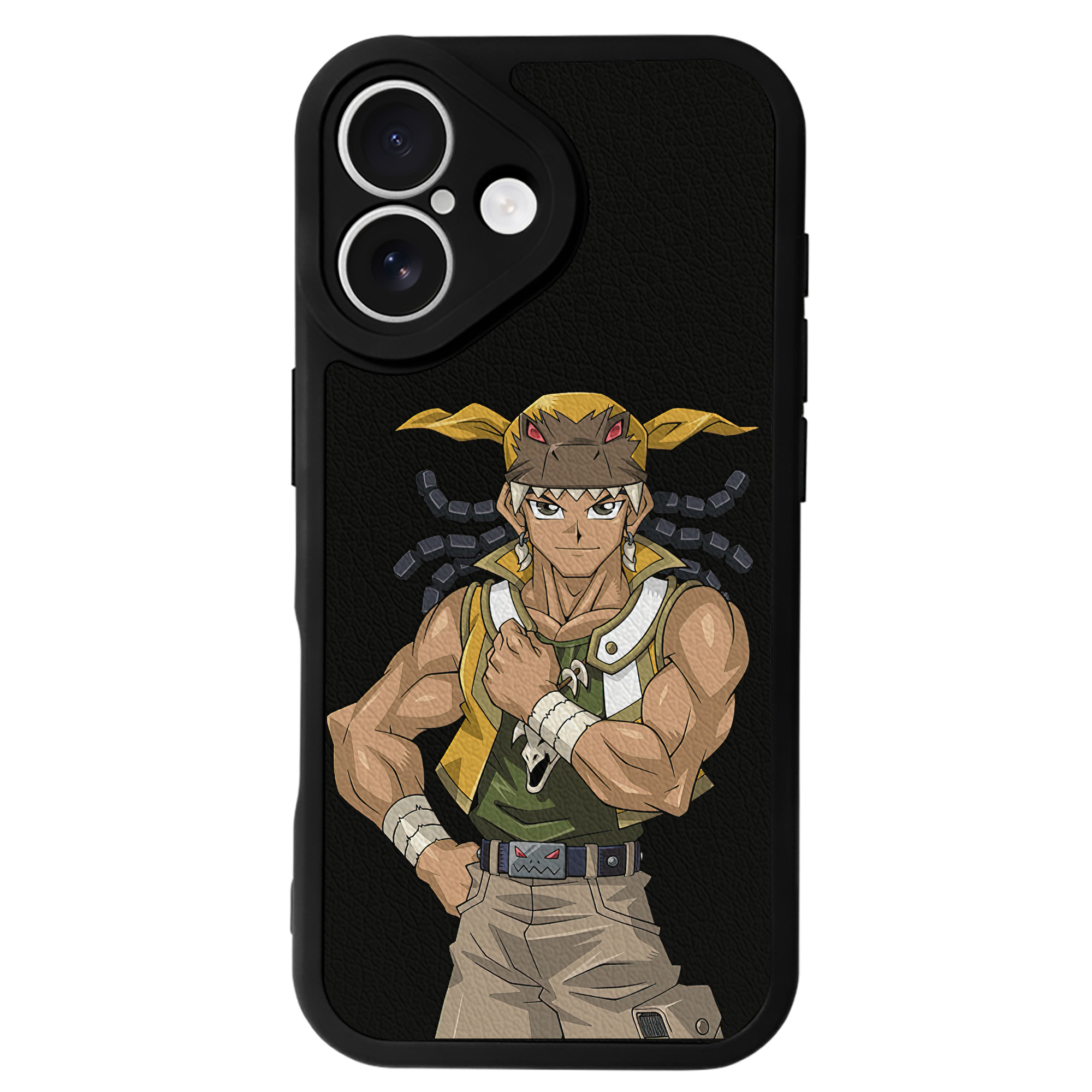 （画像用） 遊☆戯☆王 Yu-Gi-Oh! 【iPhone 16シリーズ対応】シリコンスマホケース（レザー調） 材質：シリコン